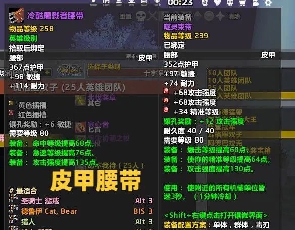 P3阶段装备选择：与258装等相媲美的奥杜尔掉落装备